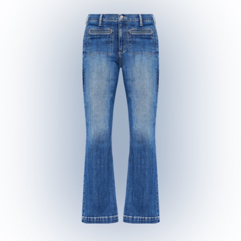 NWT Welt Pocket High Rise Kick Crop Jeans